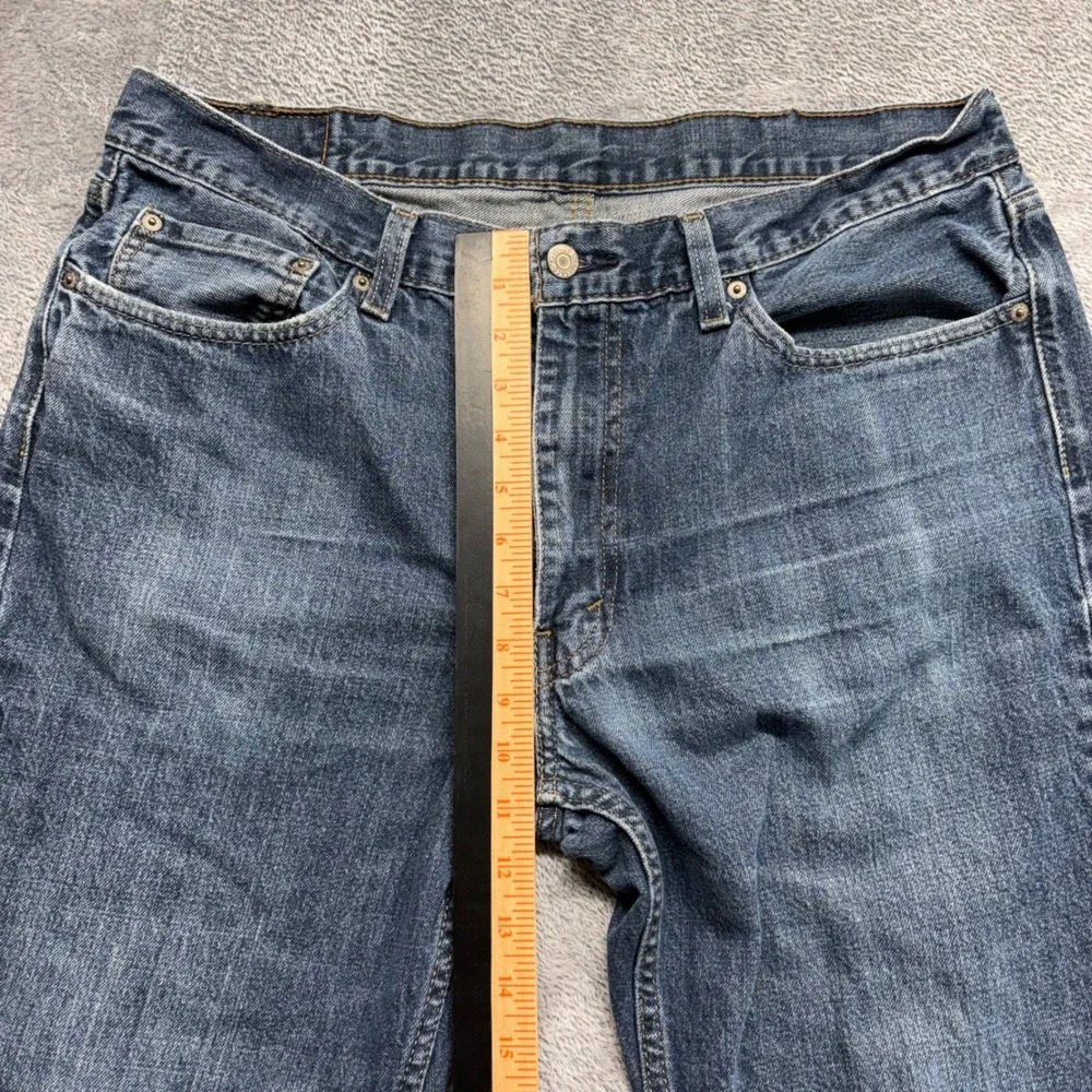 Levi's 514 Straight Fit Mens Size 38x32 Blue Good Zip Fly Denim Jeans